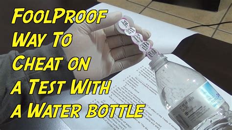 How To Cheat On a Test With a Water Bottle! 